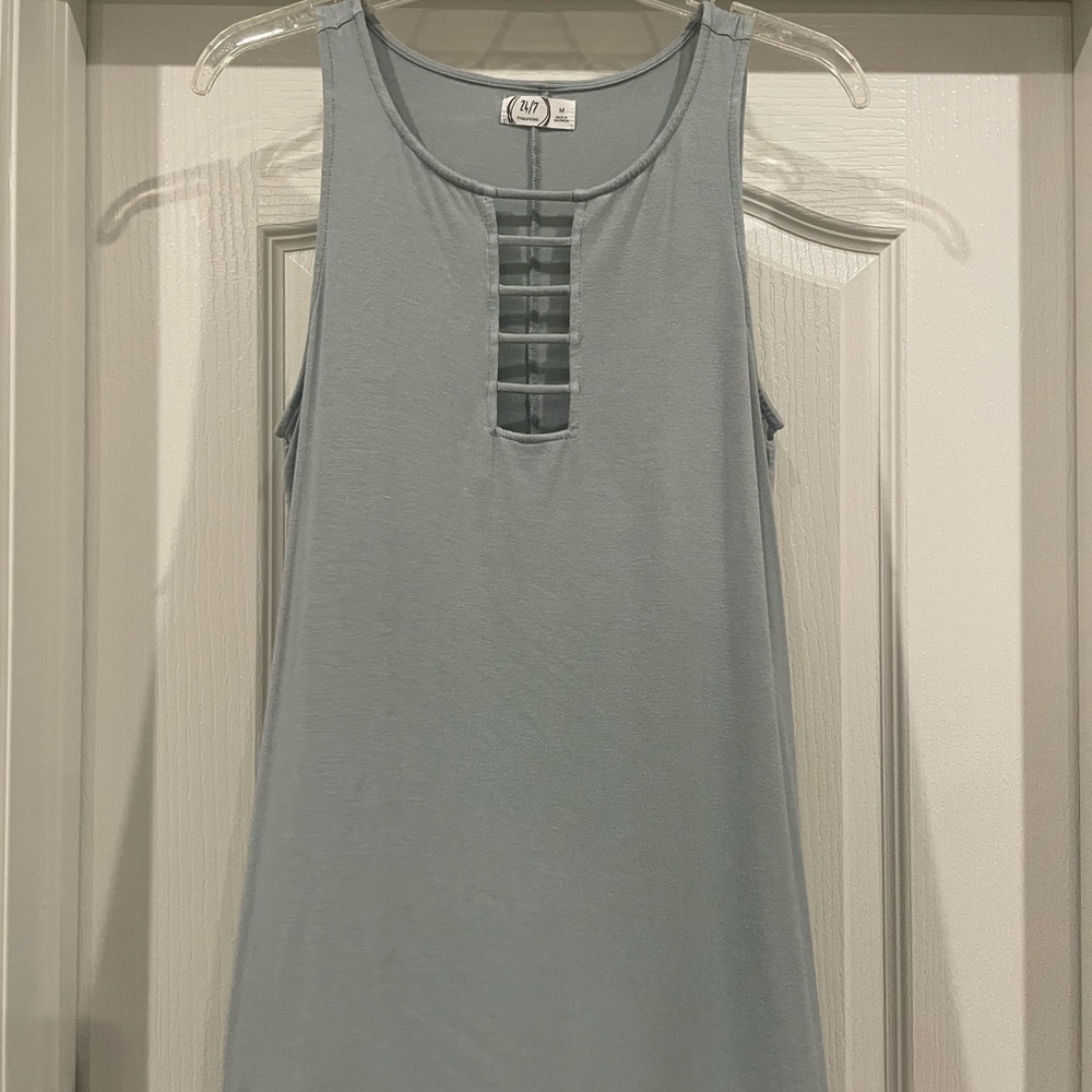 Light blue/green Sleeveless Top